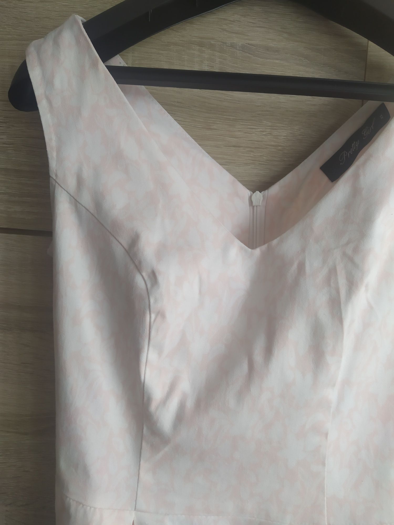 Sukienka Pretty One XS wesele lato biało różowa