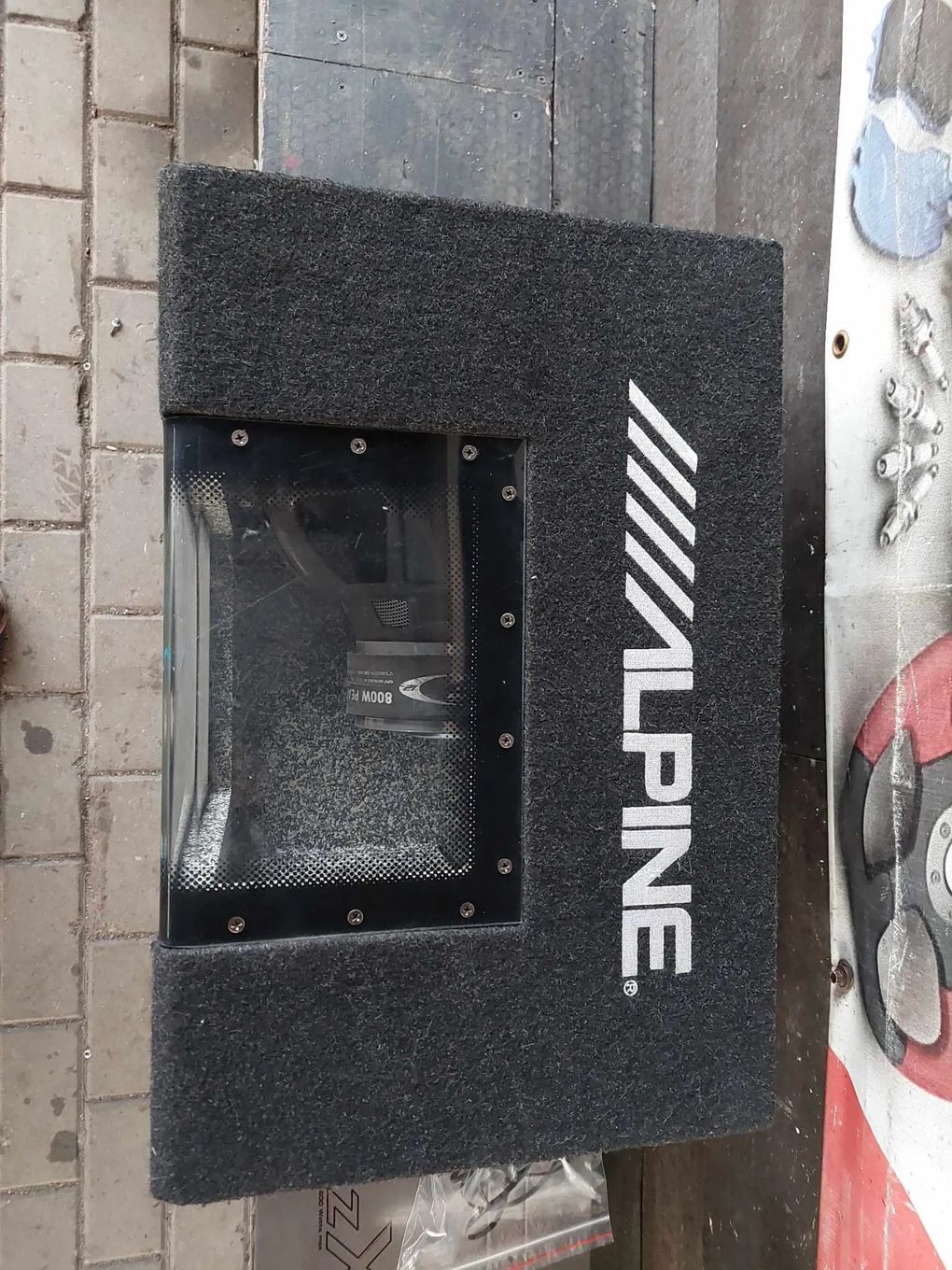 GŁOŚNIK SUBWOOFER TUBA+Wzmacniacz Alpine 800W