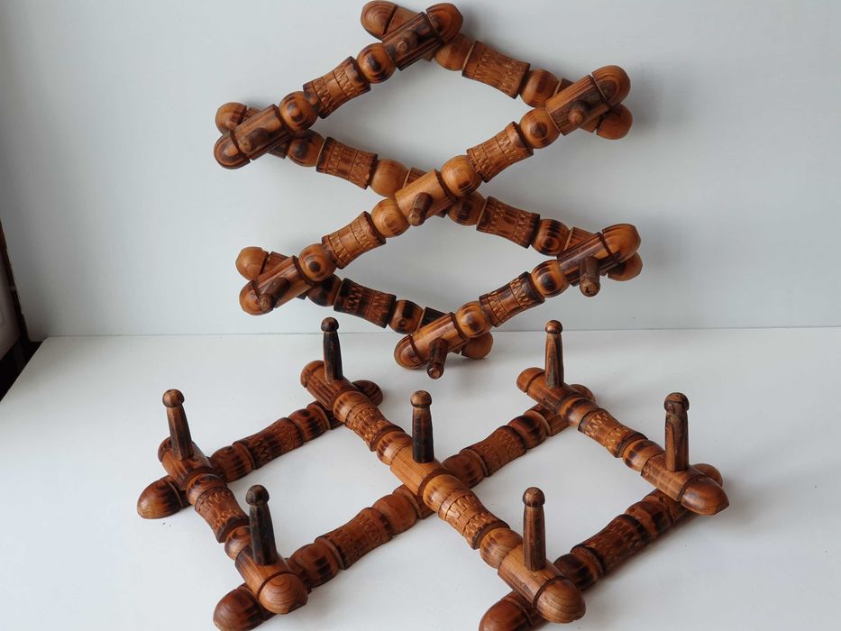 дерев'яна розсувна вішалка ГАРМОШКА часів срср