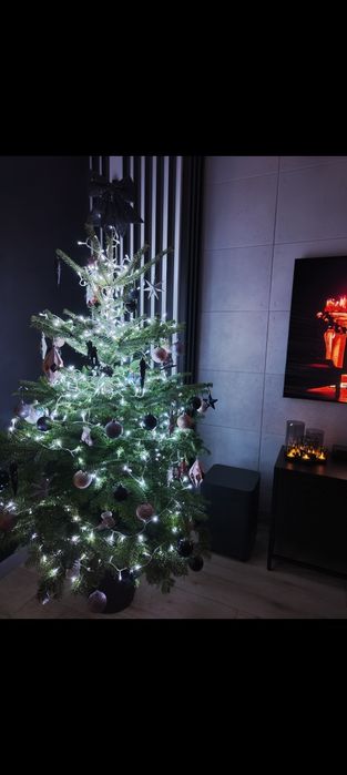 Lampki choinkowe LED 28mb. Zimne światło