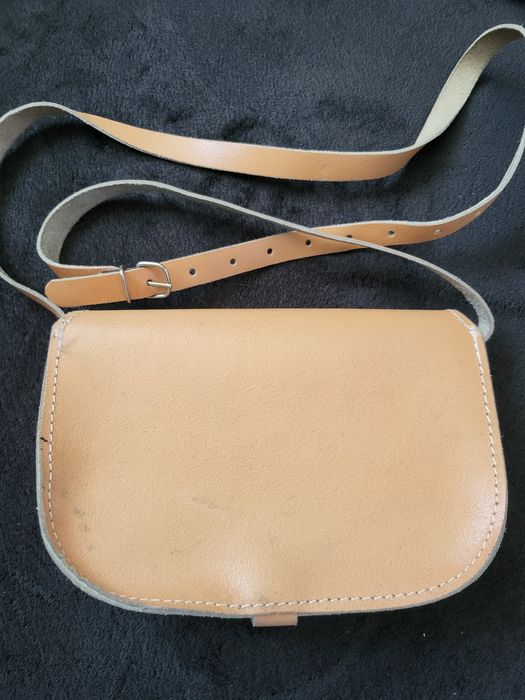 Skórzana torba listonoszka damska skóra naturalna