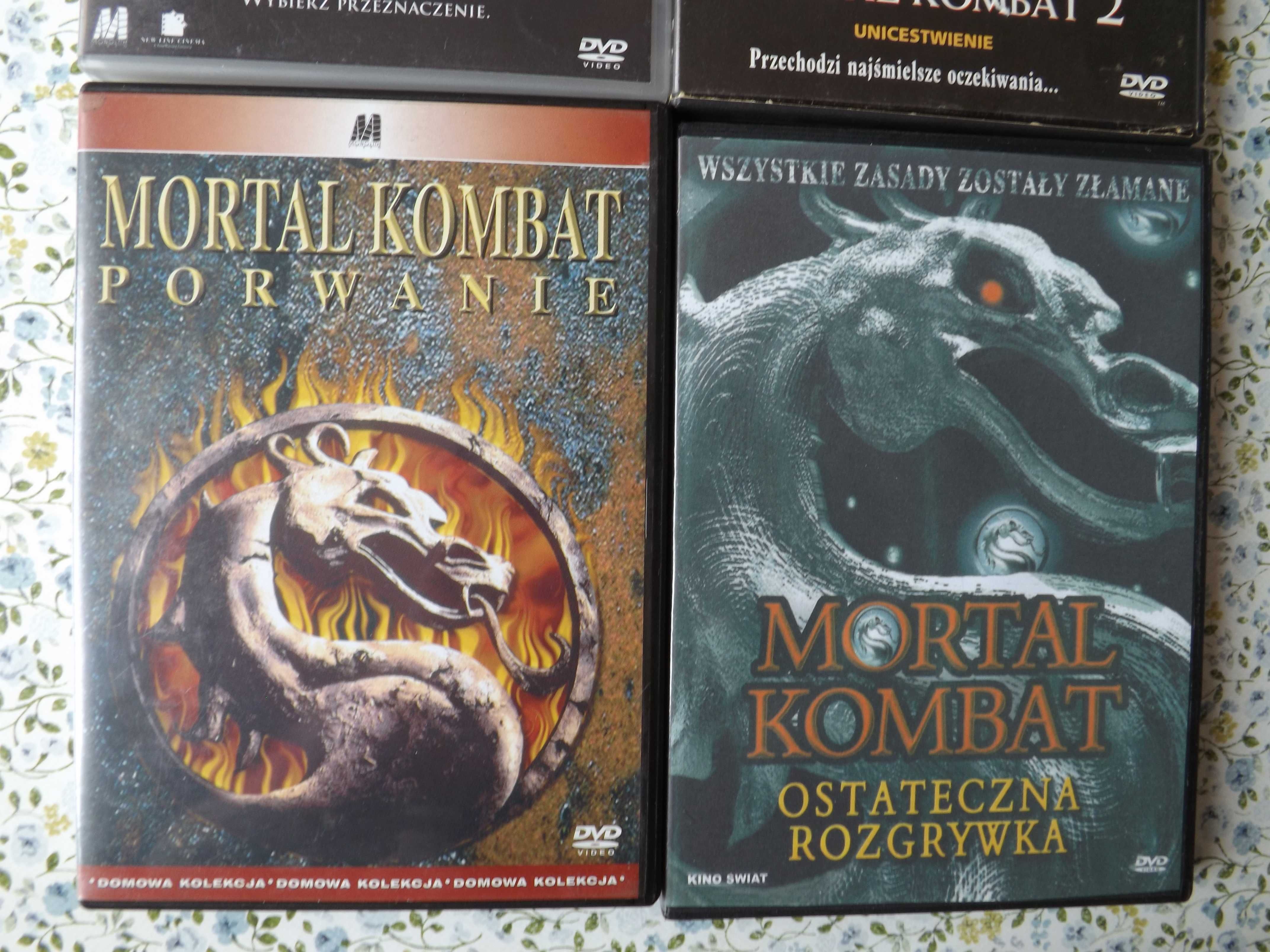 Mortal Kombat cztery dvd filmy, bajki karate unikat