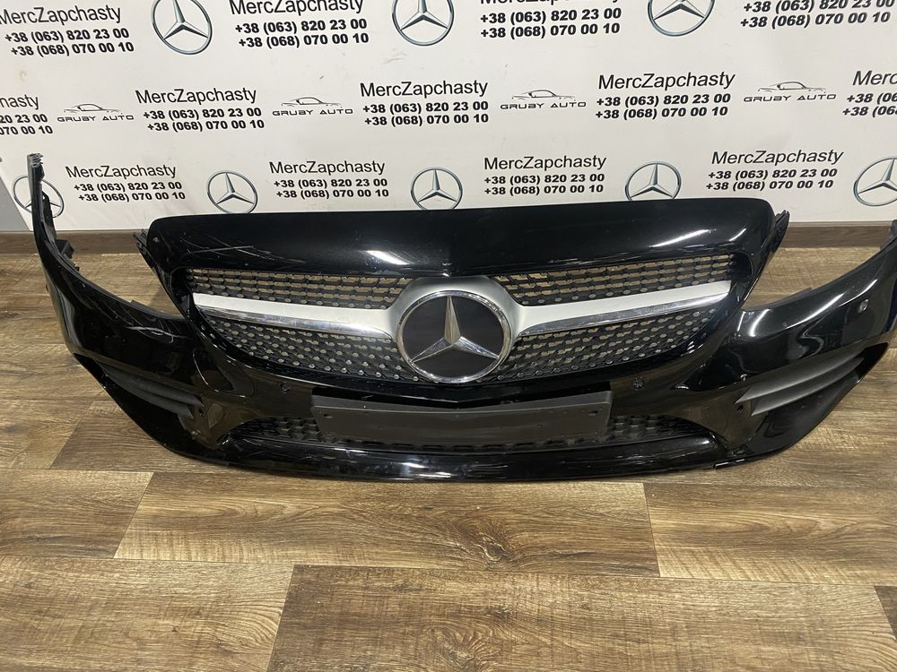 Mercedes w 205 рестайлінг c-клас бампер передній amg
