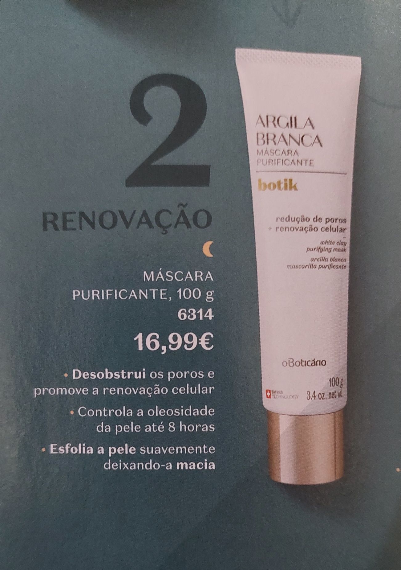 Máscara Purificante PROMOÇÃO 1 unidade em stock