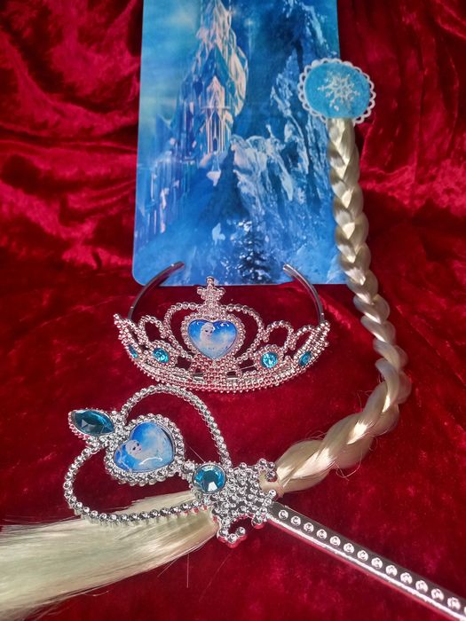 Набір Ельзи Ельза Холодне серце Frozen корона коса чарівна паличка