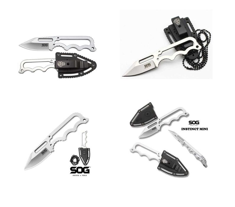 Компактний EDC фіксед SOG Instinct Mini (NB1001-CP) Skeletonized
