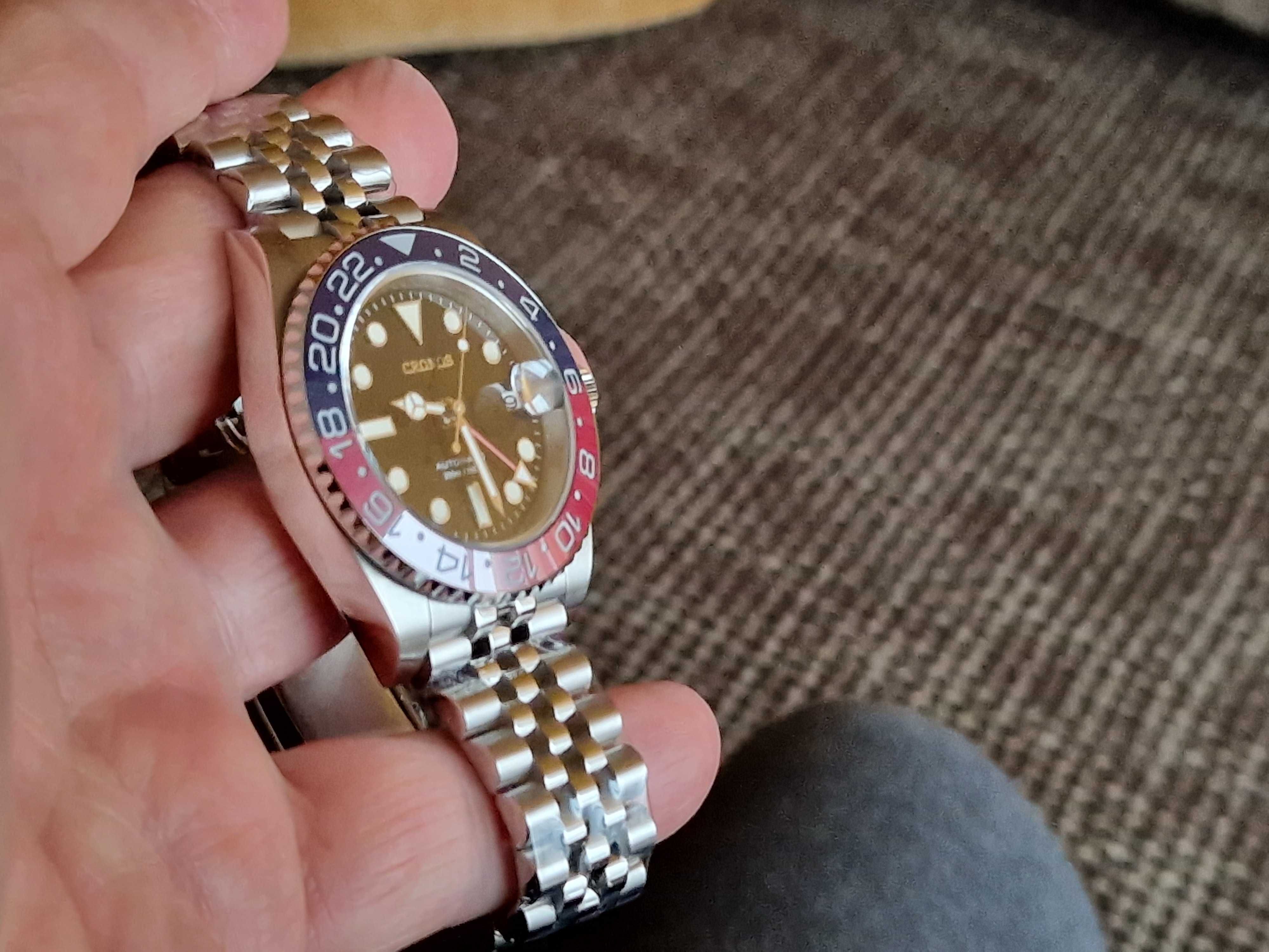 Nowy Cronos 41mm ceramika pepsi wz Master GMT.
