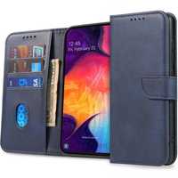 Etui Book Wallet Granatowe do Samsung Galaxy A51 5G + Szkło