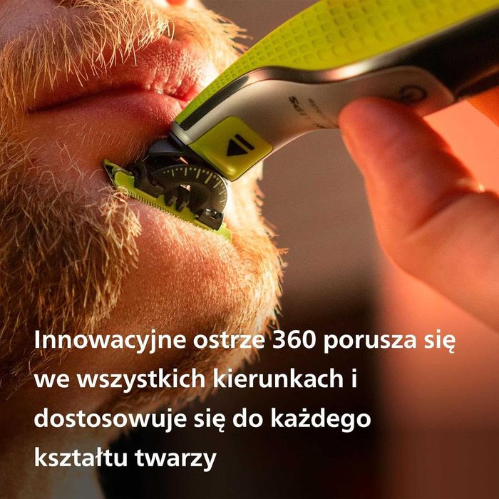 PHILIPS ONEBLADE QP2734/30 elektryczny trymer golarka 5 w 1 niepełny