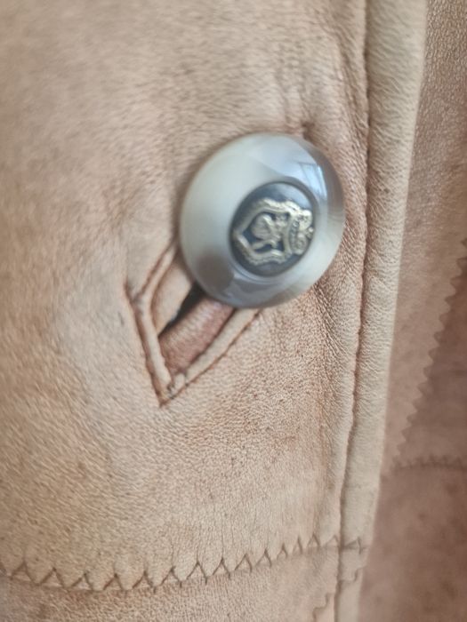 Sprzedam płaszcz skórzany zrobiony z łatek