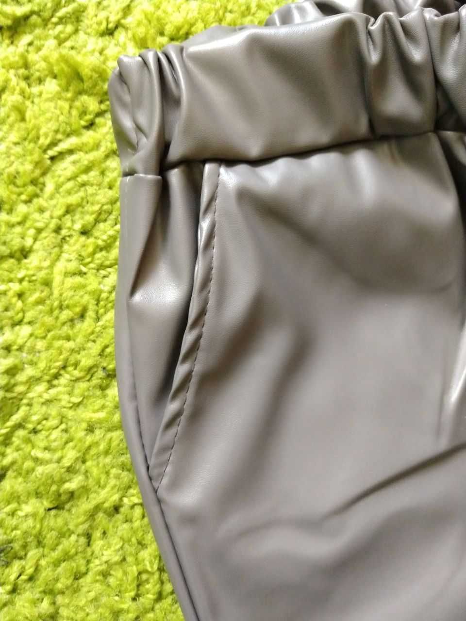 Кожаные лосины штаны шкіряні Літні ділові лосіни брюки Нові УКР S-L