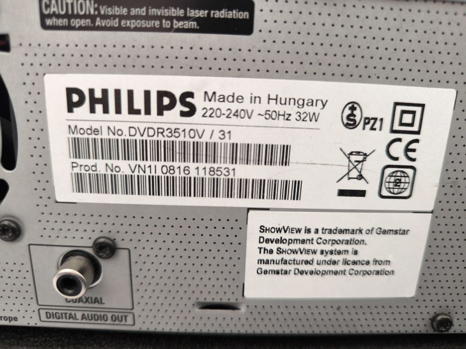 Philips Combo DVDR3510V/31 – DVD + VHS – sprawny
