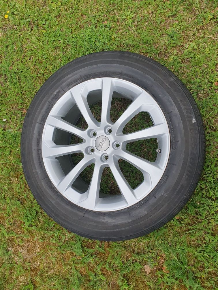 Koła 18" oryginalne Audi ET54 5x112 + Bridgestone 235/60r18 0522