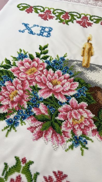Вишитий рушник на Великодній кошик. Рушник на Паску
