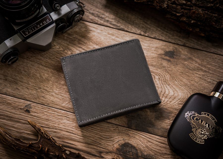 duży, skórzany portfel męski - always wild