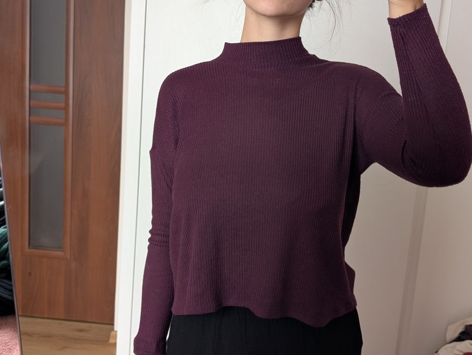 Cienki fioletowy półgolf