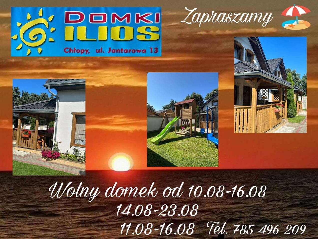 Domki ilios w Chłopach
