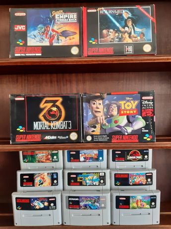 Coleção de jogos para a Super Nintendo / SNES (originais PAL)