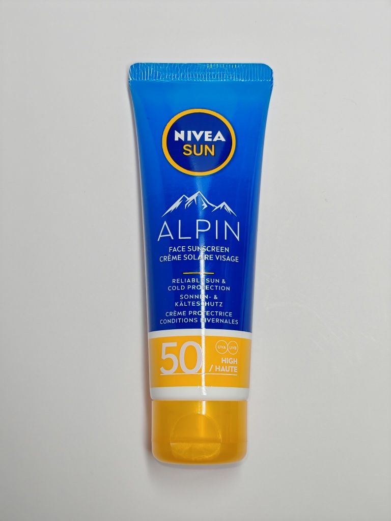Nowy krem filtr przeciwsłoneczny Nivea Sun Alpin Face Sunscreen SPF 50
