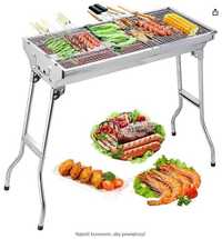 Grill węglowy  ze stali nierdzewnej  73cmx33cmx71cm nowy