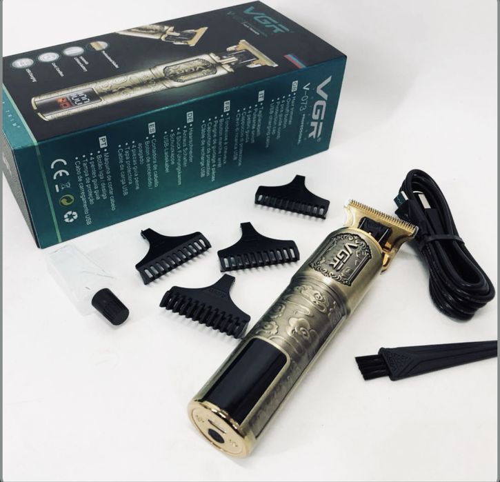 Бездротовий триммер VGR V-073 для волосся й бороди, топ якість PRO MAX