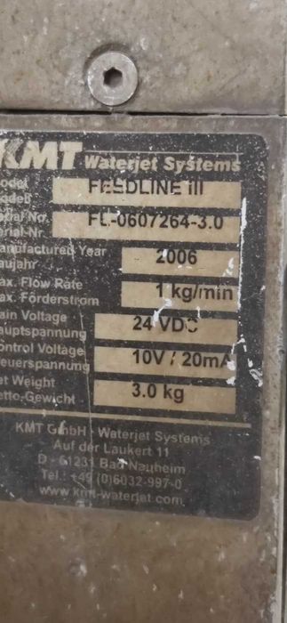 WaterJet pompa KMT SLV50