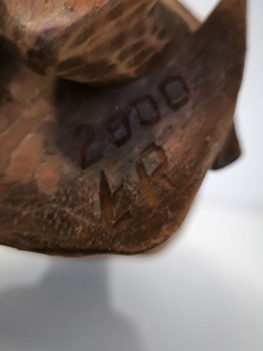 Rzeźba ludowa sygnowana Święty Krzysztof