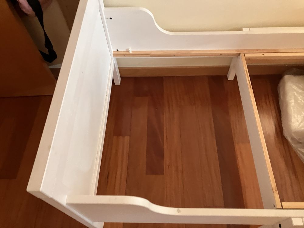 Cama extensivel ikea + colchao ikea