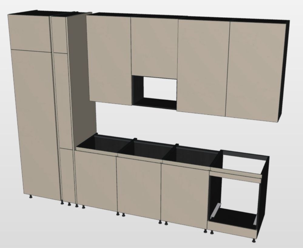 Cozinha Italiana Binova e bancada silestone, sem electrodomésticos