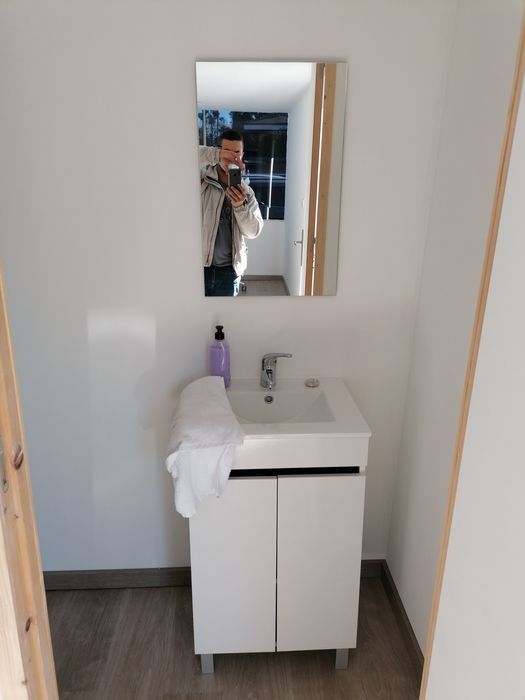 Contentor escritório com WC 20 pés