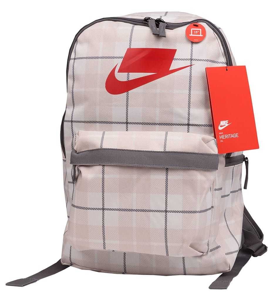 Nike Heritage AOP plecak 25L kieszeń laptop 15cali Beżowy/szary NOWY