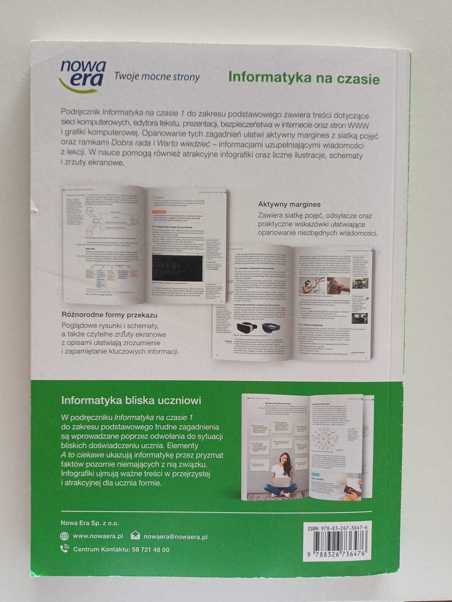 Informatyka na czasie 1. Podręcznik dla LO i technikum.