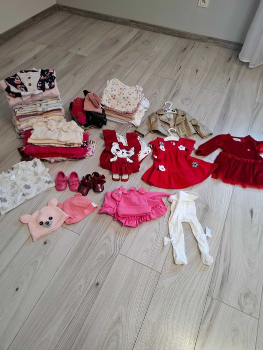 Paka ubrań dla dziewczynki r.68