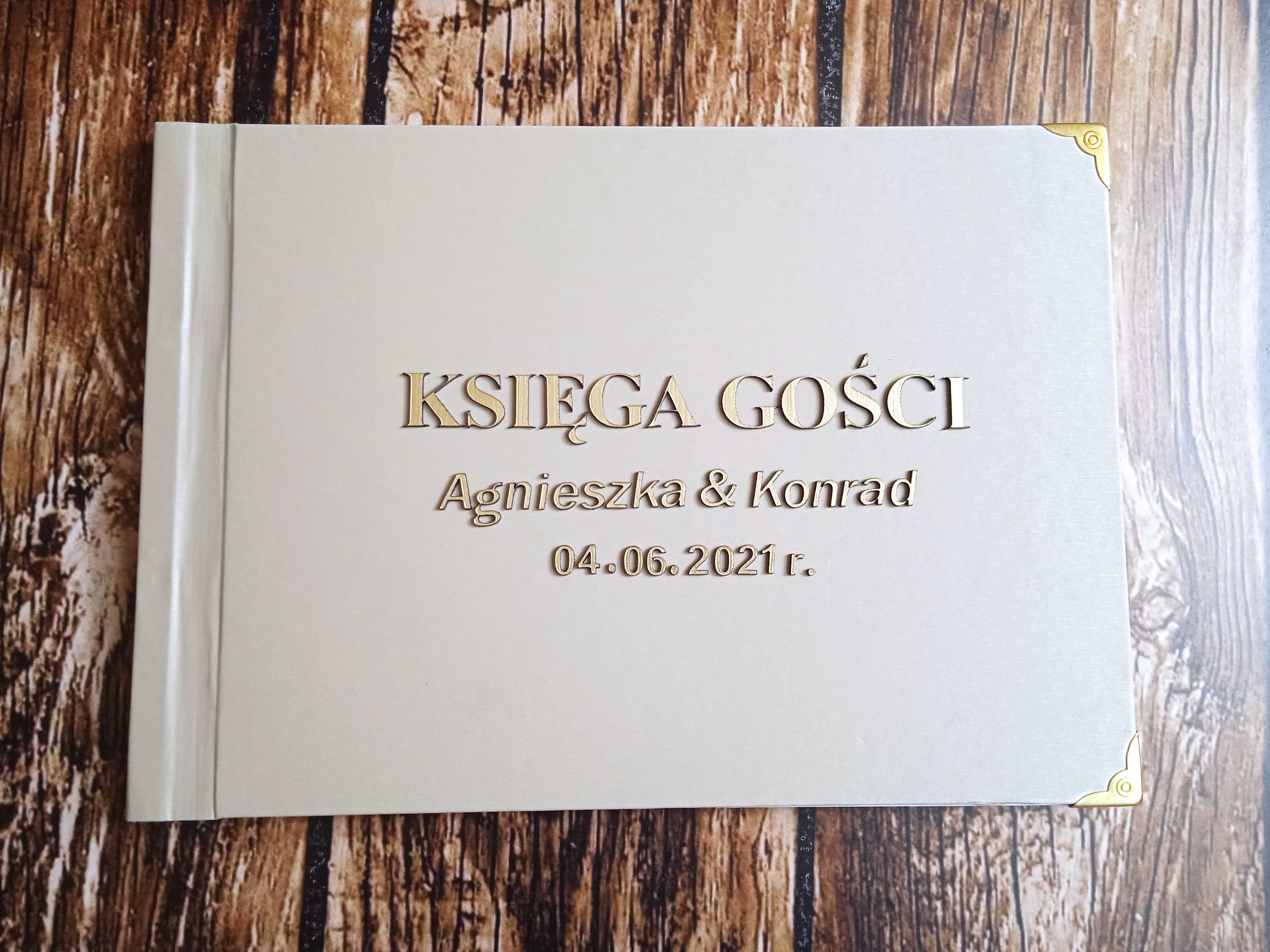 Księga gości ślub wesele para młoda grawer personalizowana Ciechanów