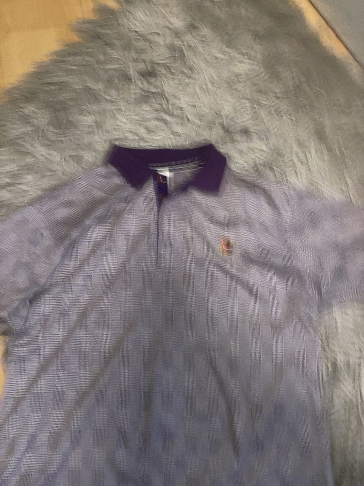 Nike court purple tennis xxl polo 90s vintage
