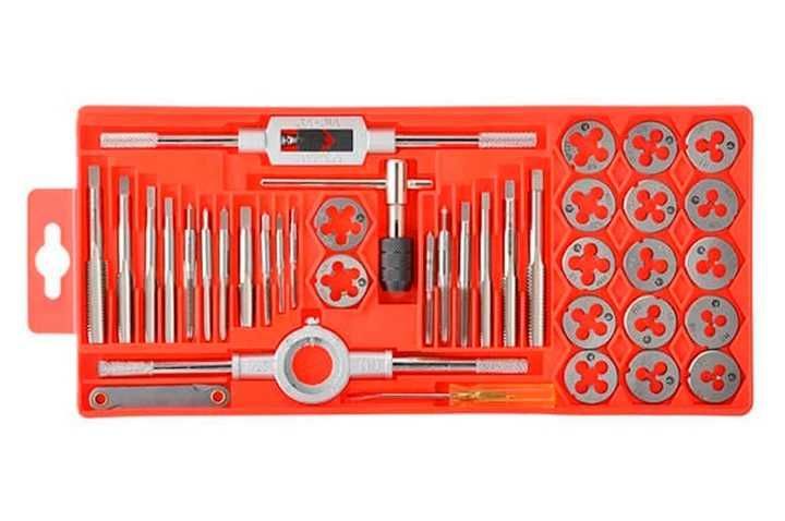 Набор плашек M3-M12 и метчиков M3-M12, 40ед. INTERTOOL SD-8040