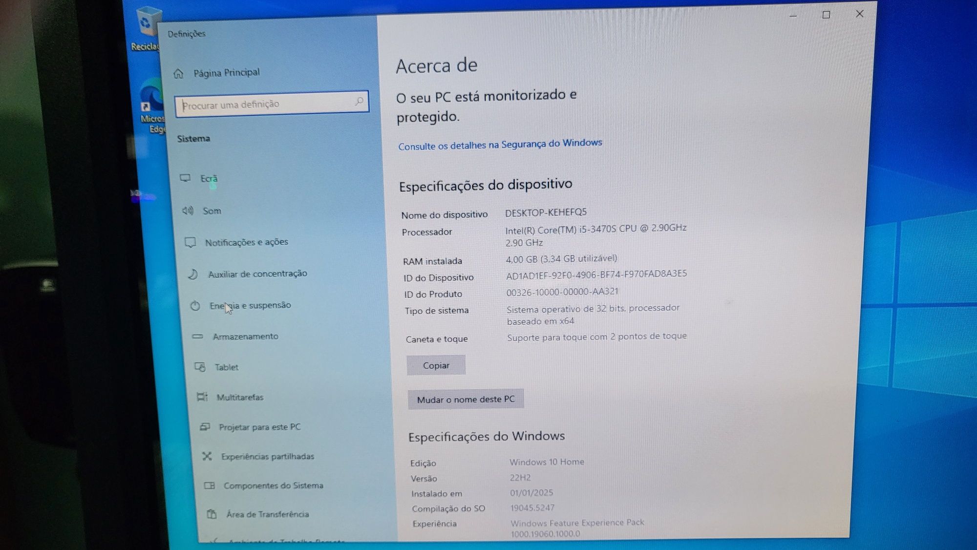 Computador lenovo thinkcentre M72z