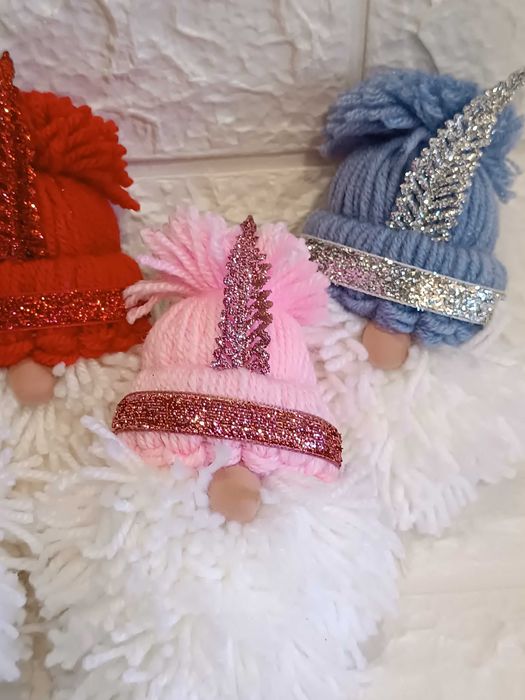 Гноми декоративні на новий рік, на ялинку, декор для дому, подарунок