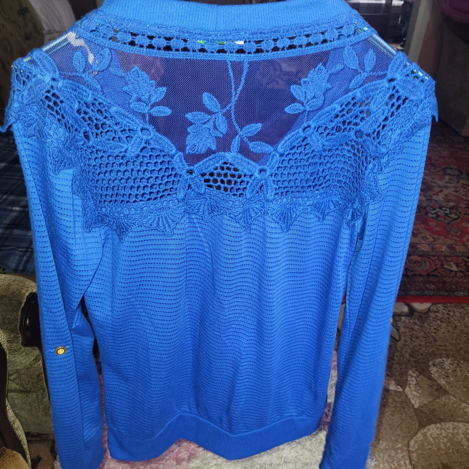 Кофта блузка с вышитым кружевом 40-46р Istambuł Turcja