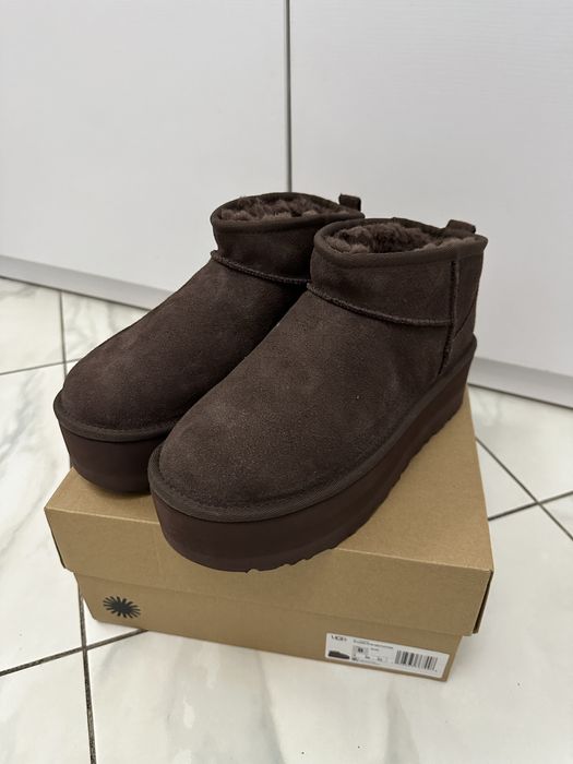 Оригінал! угги шоколадні ugg classic platform us8 39(25)