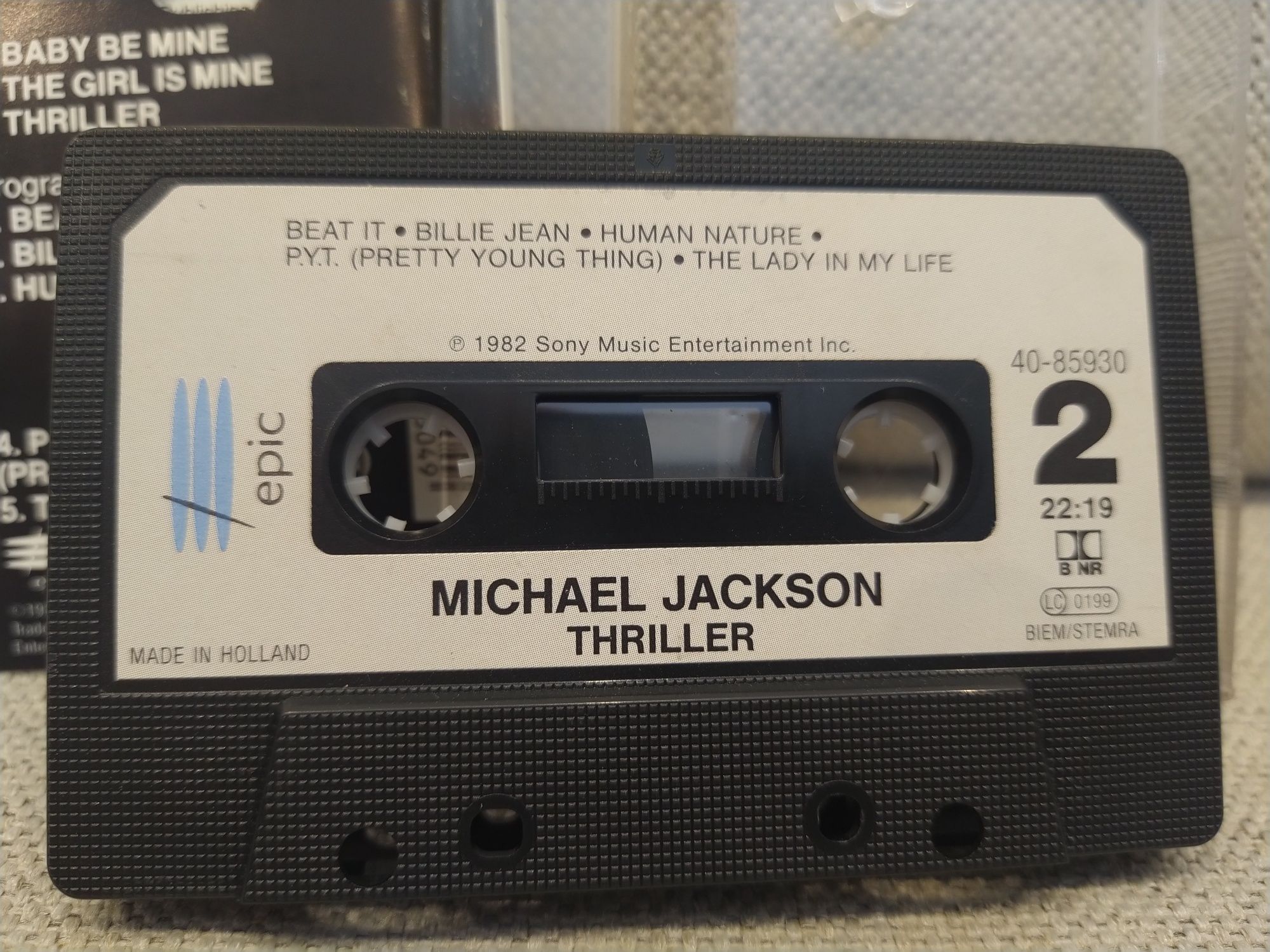 Cassete Áudio - Thriller do Michael Jackson