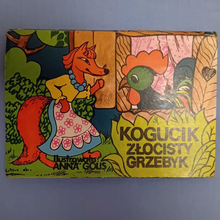 Kogucik Złocisty Grzebyk - ilustrowała Anna Golis - Unikat!!!