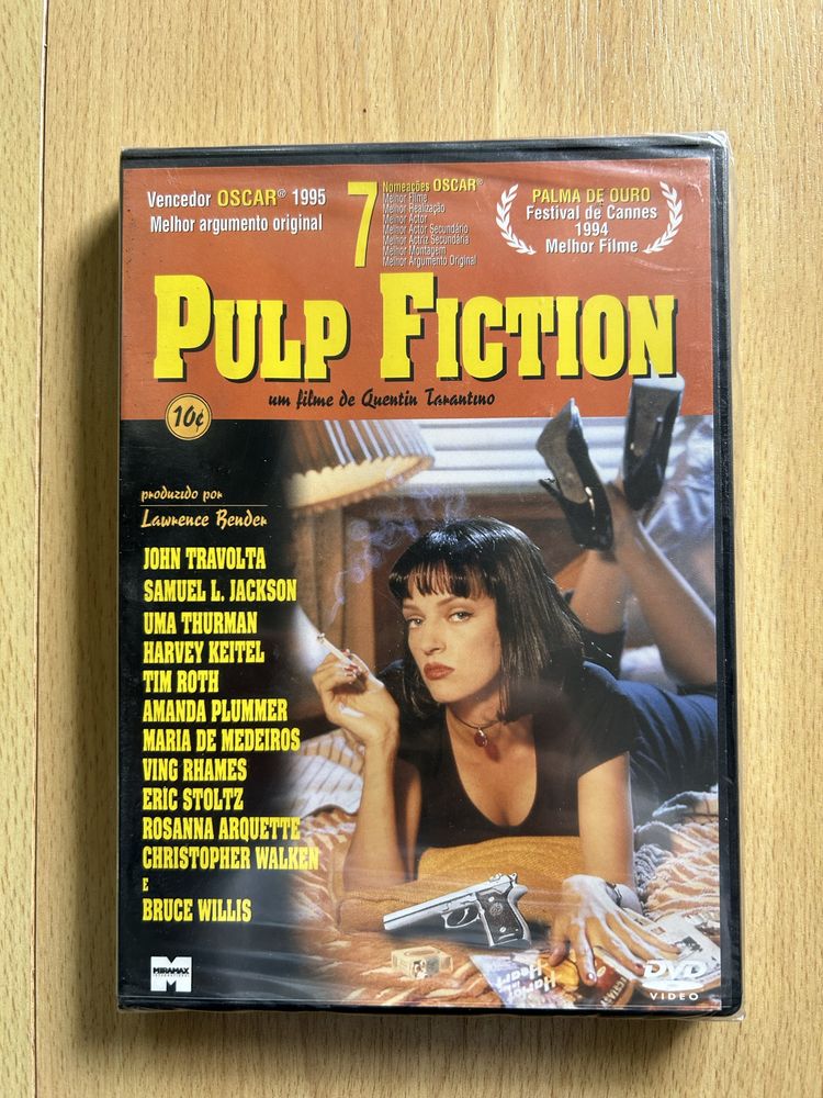 DVD “Pulp Fiction” de Quentin Tarantino (NOVO)