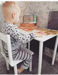 Дитячий столик стільчик "Сніжок-Білий" детский столик стул 1-2-2-7 лет