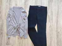 Zestaw Orsay eleganckie spodnie i sweter kardigan 38