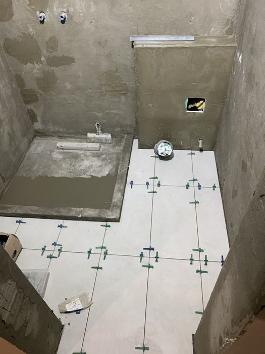 Ремонт (гіпсокартон, кахель, двері, вікна, тепла підлога, труби)