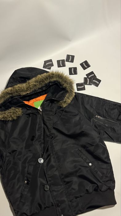 ma1 аляска куртка бомбер alaska утепленная со стемным мехом