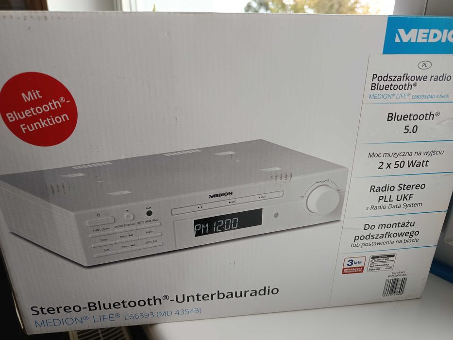 Radio kuchenne podwieszane MEDION CD AUX MD43543