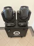2 szt - LIGHT4ME FIREFLY 230B GŁOWICA RUCHOMA BEAM 7R w case czarnym