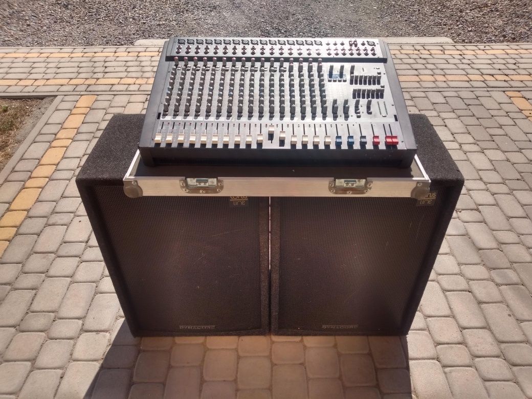 Dynacord Power mate 1600 power mixer + kolumny dynacord corus line